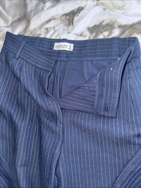Abercrombie & Fitch Blue Pinstripe Dress Pants